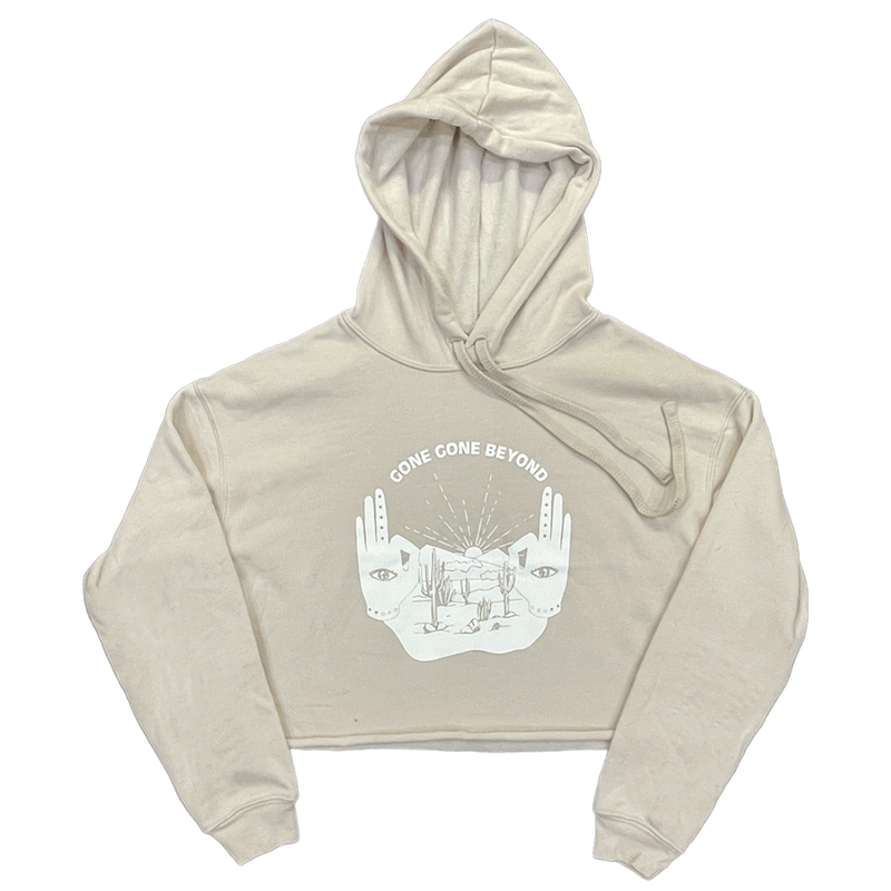 Women's Crop Hoodie (Tan)